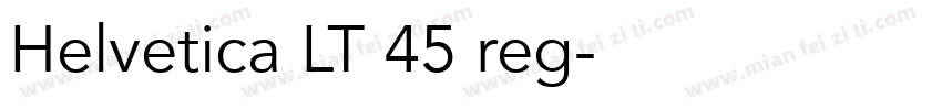 Helvetica LT 45 reg字体转换